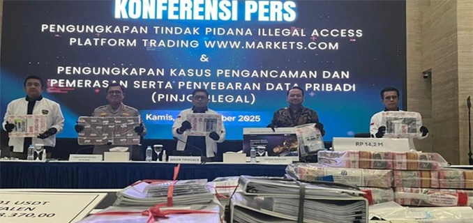 Bareskrim Sita 32 Ponsel dan Rp 14. 2 M dari Kasus Pinjol Ilegal