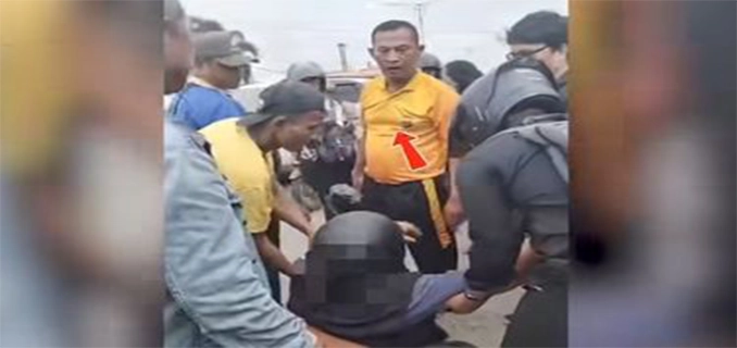 Terindikasi Gangguan Jiwa Polisi Medan Pukuli Pengendara Motor