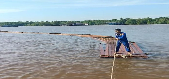 10 Ton Kayu Ilegal Diamankan Polres Meranti di Sungai Dadap