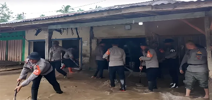 Polri Hadir di Bencana Aceh Sumatera Fokus Infrastruktur Darurat