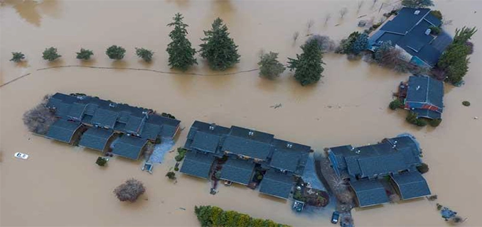 Washington Terendam Banjir Parah Lihat Foto Udara Kondisinya